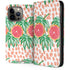 Bouffants and Broken Hearts Graphic Grapefruit iPhone 15 Pro Max Folio Case