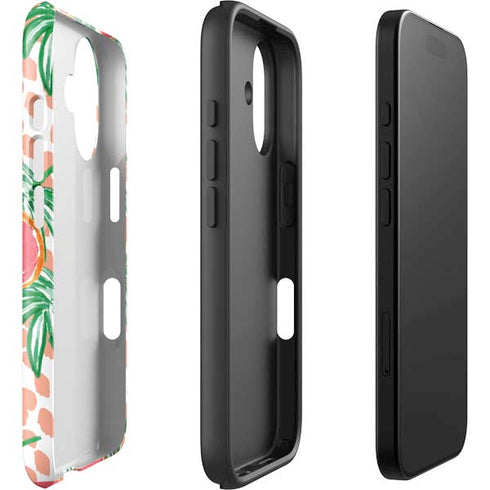 Bouffants and Broken Hearts Graphic Grapefruit iPhone 16 Impact Case