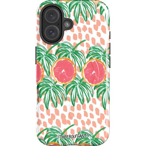 Bouffants and Broken Hearts Graphic Grapefruit iPhone 16 Magsafe Impact Case