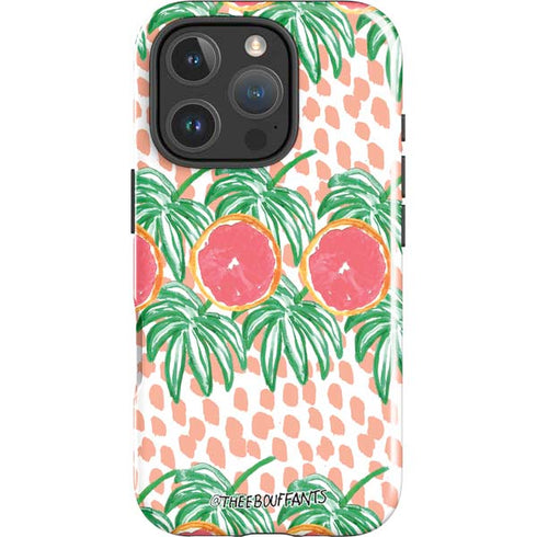 Bouffants and Broken Hearts Graphic Grapefruit iPhone 16 Pro Impact Case