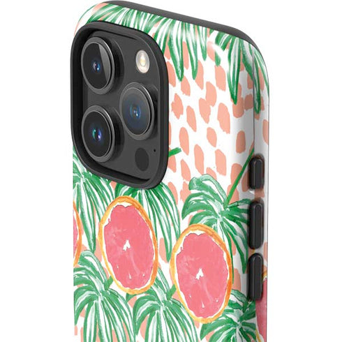 Bouffants and Broken Hearts Graphic Grapefruit iPhone 16 Pro Impact Case