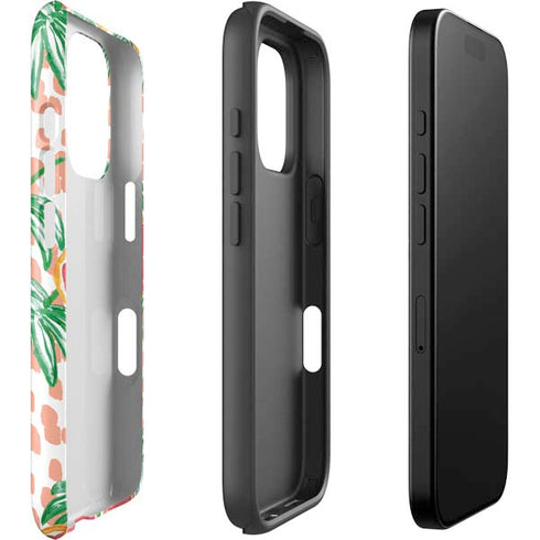 Bouffants and Broken Hearts Graphic Grapefruit iPhone 16 Pro Impact Case