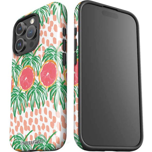 Bouffants and Broken Hearts Graphic Grapefruit iPhone 16 Pro Impact Case