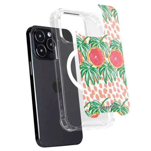Bouffants and Broken Hearts Graphic Grapefruit iPhone 16 Pro Max MagSafe Case