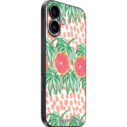 Bouffants and Broken Hearts Graphic Grapefruit iPhone 16 Skin