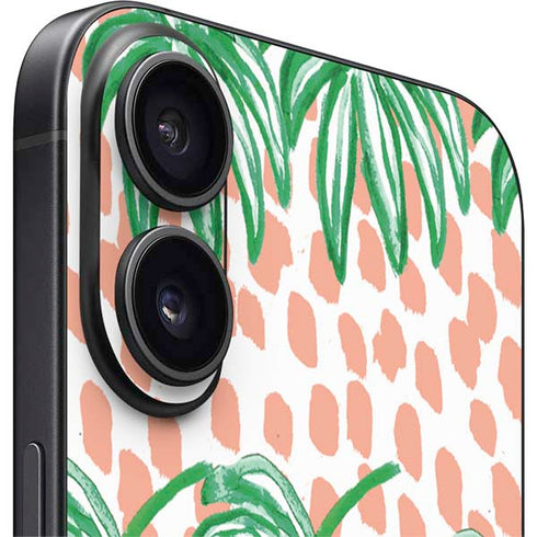 Bouffants and Broken Hearts Graphic Grapefruit iPhone 16 Skin