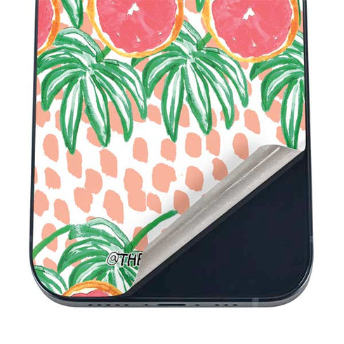 Bouffants and Broken Hearts Graphic Grapefruit iPhone 16 Skin