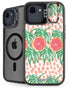 Bouffants and Broken Hearts Graphic Grapefruit iPhone 16e Kickstand Case