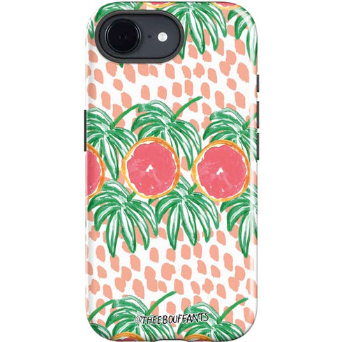 Bouffants and Broken Hearts Graphic Grapefruit iPhone 16e Impact Case