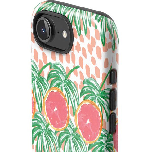 Bouffants and Broken Hearts Graphic Grapefruit iPhone 16e Impact Case