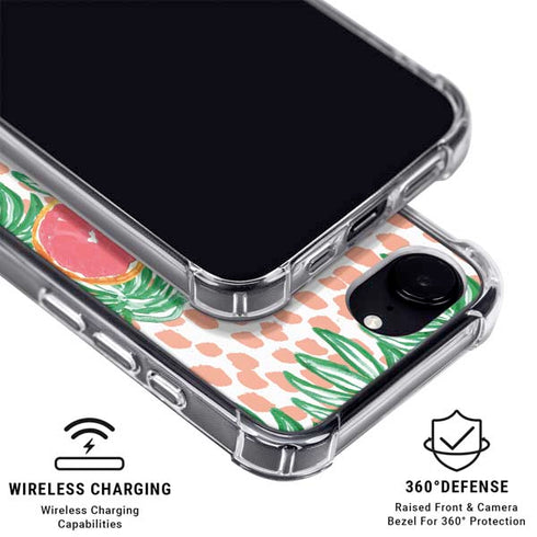 Bouffants and Broken Hearts Graphic Grapefruit iPhone 16e MagSafe Case