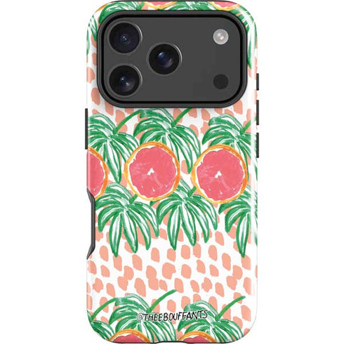 Bouffants and Broken Hearts Graphic Grapefruit iPhone 18 Pro Impact Case