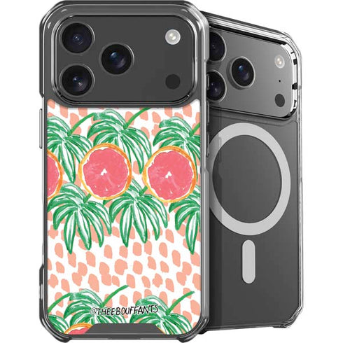 Bouffants and Broken Hearts Graphic Grapefruit iPhone 18 Pro MagSafe Case
