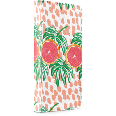 Bouffants and Broken Hearts Graphic Grapefruit iPhone 8 Folio Case