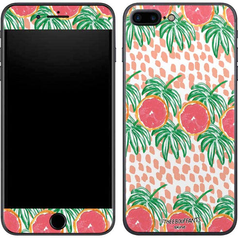Bouffants and Broken Hearts Graphic Grapefruit iPhone 8 Plus Skin