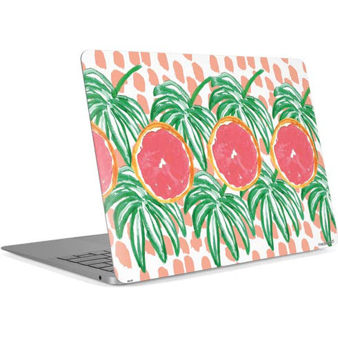 Bouffants and Broken Hearts Graphic Grapefruit Apple MacBook Air Skin