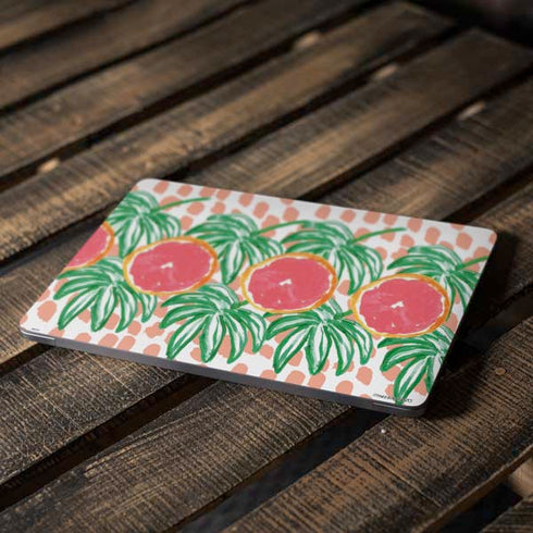 Bouffants and Broken Hearts Graphic Grapefruit Apple MacBook Air Skin