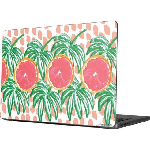 Bouffants and Broken Hearts Graphic Grapefruit Apple MacBook Pro 14-inch Skin