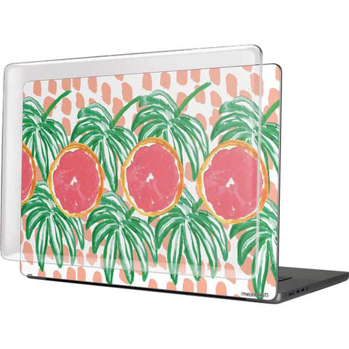 Bouffants and Broken Hearts Graphic Grapefruit MacBook Cases