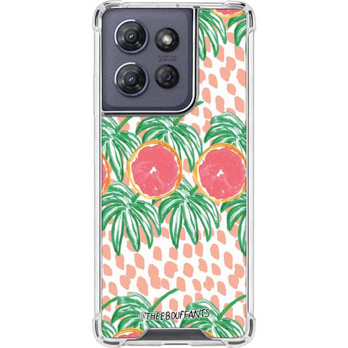 Bouffants and Broken Hearts Graphic Grapefruit Moto G 5G (2025) Clear Case