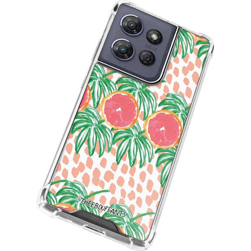 Bouffants and Broken Hearts Graphic Grapefruit Moto G 5G (2025) Clear Case