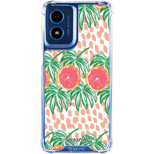 Bouffants and Broken Hearts Graphic Grapefruit Moto G Play 4G (2024) Clear Case