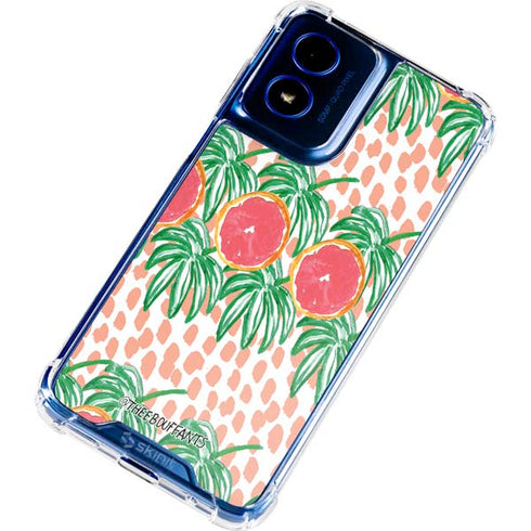Bouffants and Broken Hearts Graphic Grapefruit Moto G Play 4G (2024) Clear Case