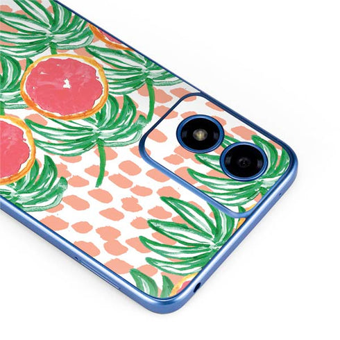 Bouffants and Broken Hearts Graphic Grapefruit Moto G Play 4G (2024) Skin