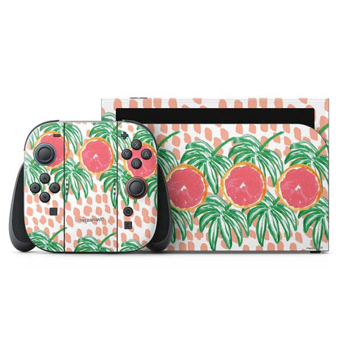 Bouffants and Broken Hearts Graphic Grapefruit Nintendo Skins