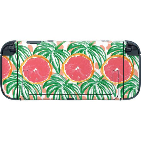 Bouffants and Broken Hearts Graphic Grapefruit Nintendo Switch 2 (2025) with Joy-Con Skin