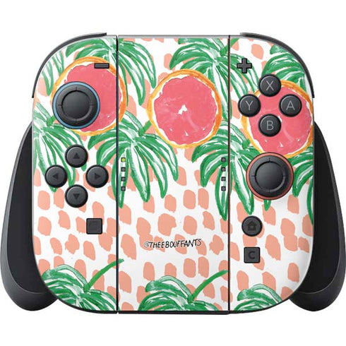 Bouffants and Broken Hearts Graphic Grapefruit Nintendo Switch 2 (2025) Joy-Con Controller Skin