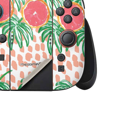 Bouffants and Broken Hearts Graphic Grapefruit Nintendo Switch 2 (2025) Joy-Con Controller Skin