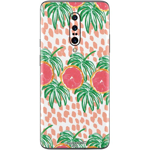Bouffants and Broken Hearts Graphic Grapefruit OnePlus 7 Pro Skin