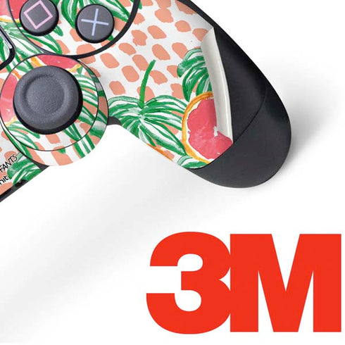 Bouffants and Broken Hearts Graphic Grapefruit PS4 Controller Skin