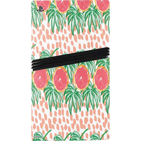 Bouffants and Broken Hearts Graphic Grapefruit PS5 Pro Bundle Skin