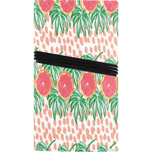 Bouffants and Broken Hearts Graphic Grapefruit PS5 Pro Console Skin