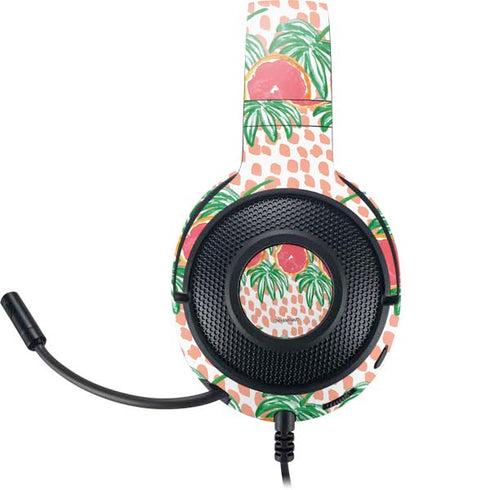 Bouffants and Broken Hearts Graphic Grapefruit Razer Kraken X Skin