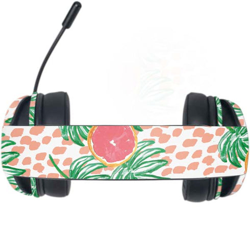 Bouffants and Broken Hearts Graphic Grapefruit Razer Kraken X Skin