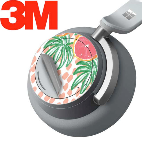 Bouffants and Broken Hearts Graphic Grapefruit Surface Headphones Skin