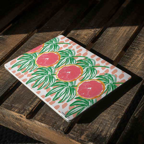 Bouffants and Broken Hearts Graphic Grapefruit Surface Laptop 2 Skin