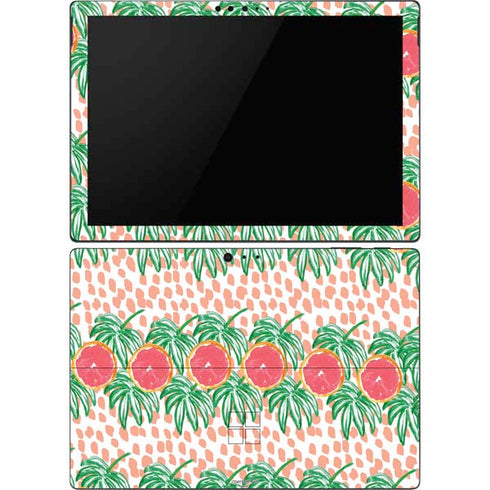 Bouffants and Broken Hearts Graphic Grapefruit Surface Pro 6 Skin