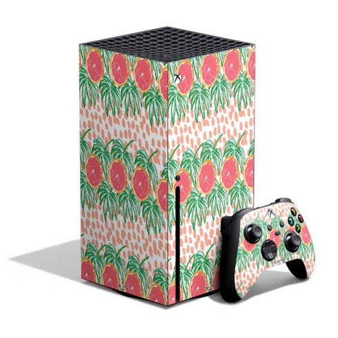 Bouffants and Broken Hearts Graphic Grapefruit Xbox Series X Skins