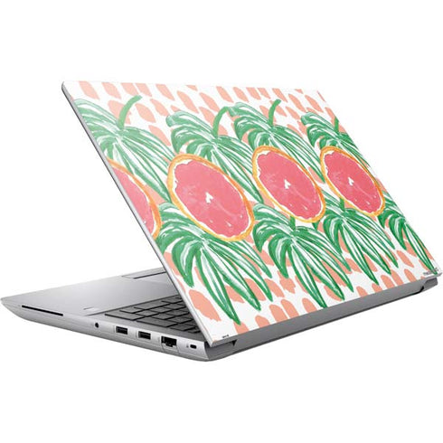 Bouffants and Broken Hearts Graphic Grapefruit HP ZBook Fury 16 G10 Skin