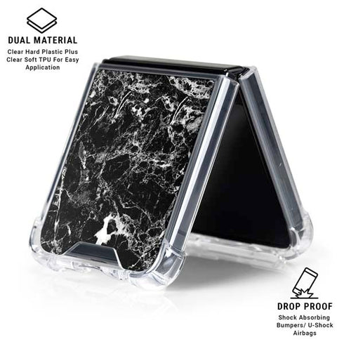 Graphite Black Galaxy Z Flip6 Clear Case