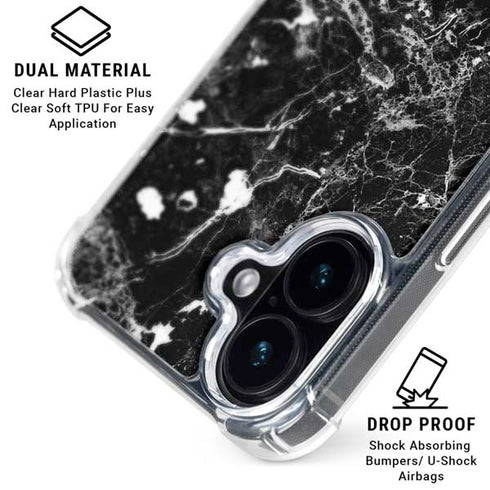 Graphite Black iPhone 16 Plus Clear Case