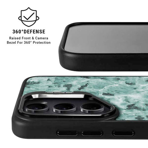 Graphite Turquoise Galaxy S25 Kickstand Case