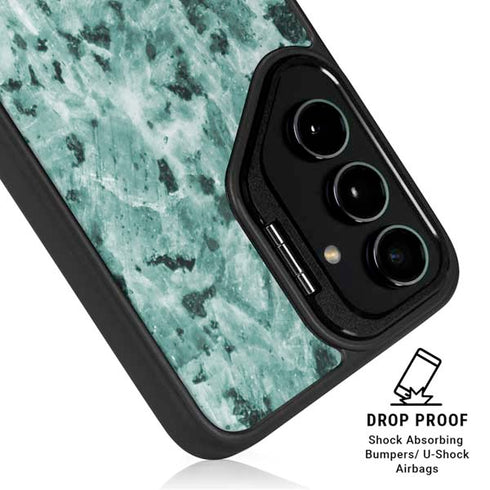 Graphite Turquoise Galaxy S25 Kickstand Case