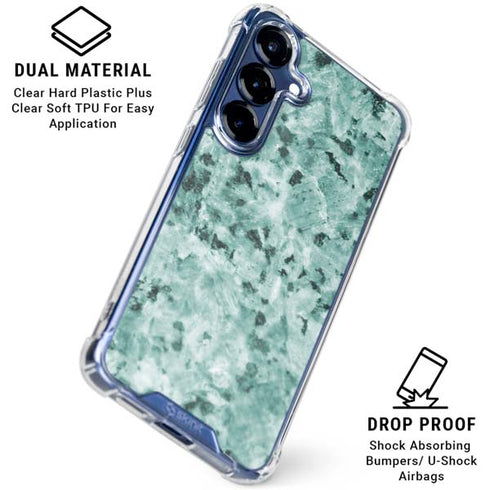 Graphite Turquoise Galaxy S25 Clear Case