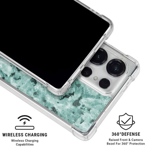 Graphite Turquoise Galaxy S25 Ultra Clear Case