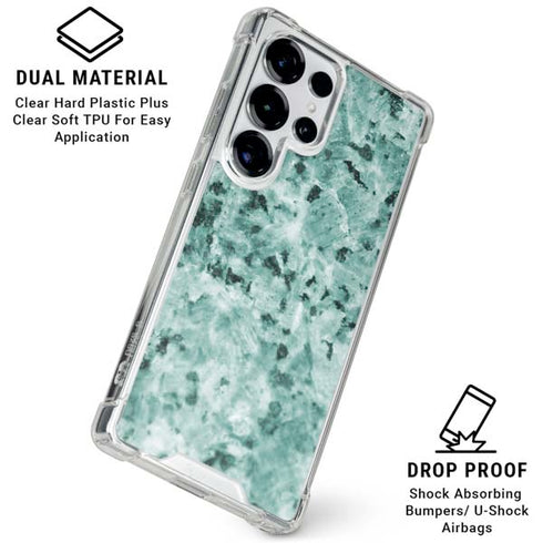 Graphite Turquoise Galaxy S25 Ultra Clear Case